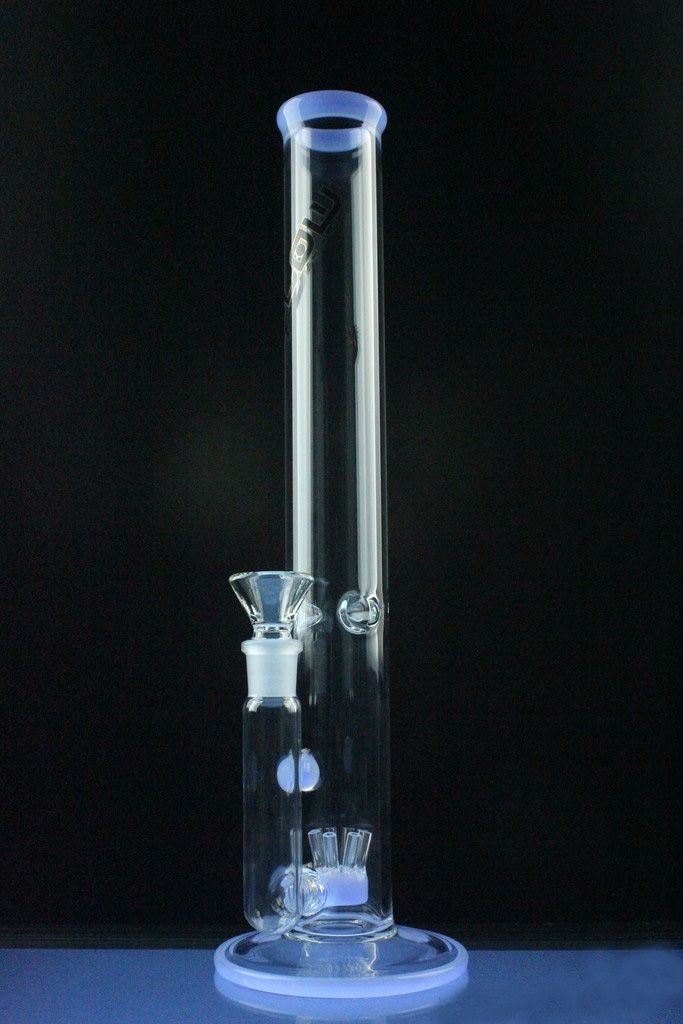 2021 Bongs Water Pipes JM Flow Sci Glass Baby Blue Cheese Straight Tube