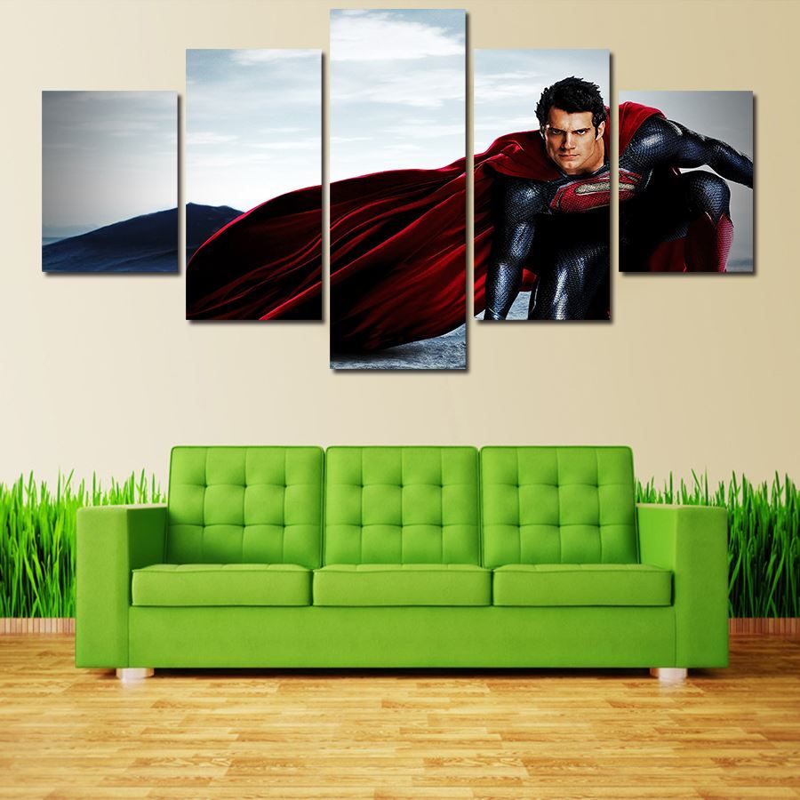 2020 2016 New Hot Print Oil Paintings Superman Hd Picture Canvas