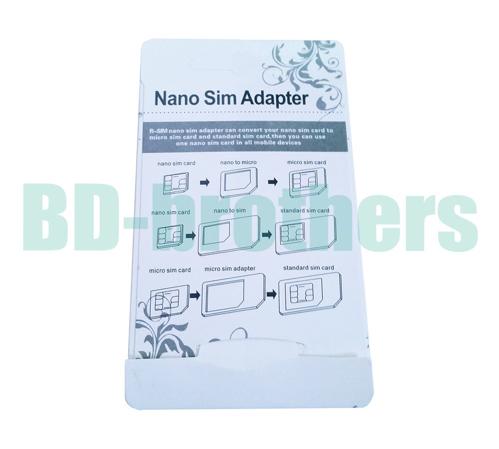 De Bonne Qualité 4 En 1 Nano Sim Carte Adaptateur, Micro Sim Adaptateur  Avec Eject Pin Key Black Pour IPhone4 / 4S / 5 / Du 0,1 € | DHgate