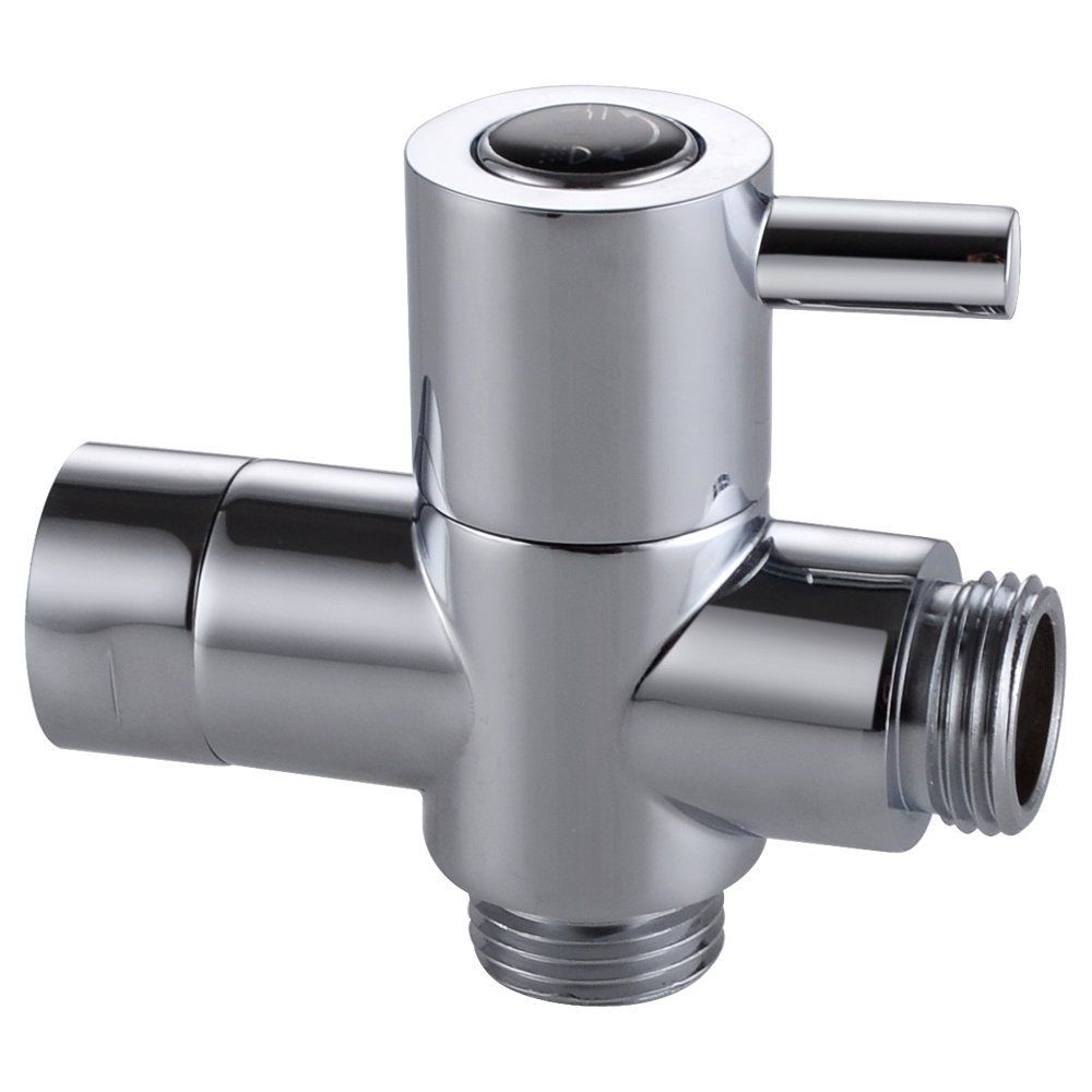 Solid Brass 3 Way Shower Arm Diverter Valve For Handshower Universal