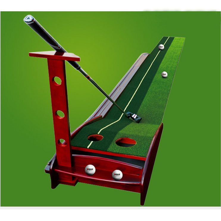 2019 Dhl Ship 30 300cm Indoor Golf Training Aids Swing Solid Wood Golf Putter Practice Set Mat 2 Difficulty Training Simulation Turf From Zz799956998