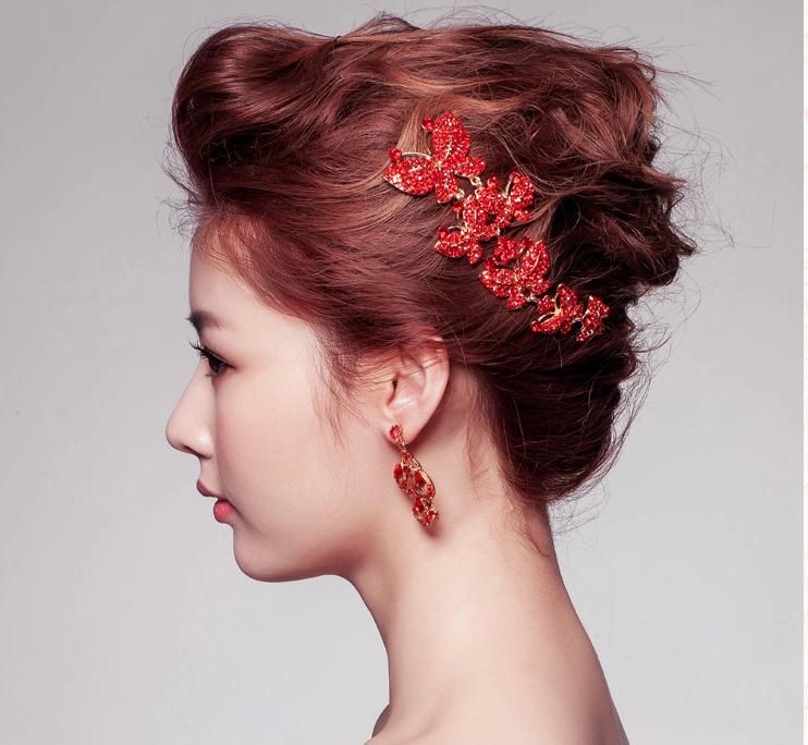 Fashion New Red 2015 Bridal Accessories Hair Accessories Wedding Dress Swarovski crystalsBrilliant Glamorous Luxury Bridal Gown Fashion New Red 2015 Bridal Accessories Hair Accessories Wedding Dress Swarovski crystalsBrilliant Glamorous Luxury Bridal Gown