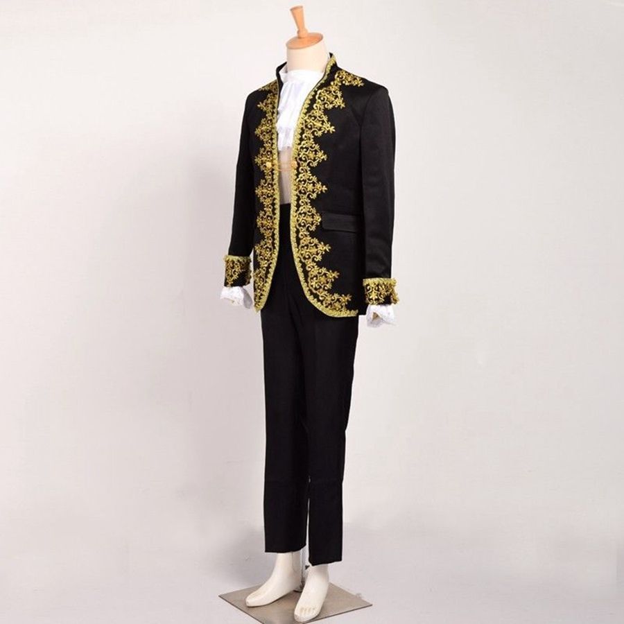 Royal European Court Fancy Outfit Vintage Rococo Baroque Prince Tops Pants Cosplay Costume For Men White Black Red Halloween Costumes For Group 4 Person Costume From Superstarsupplier123 69 15 Dhgate Com