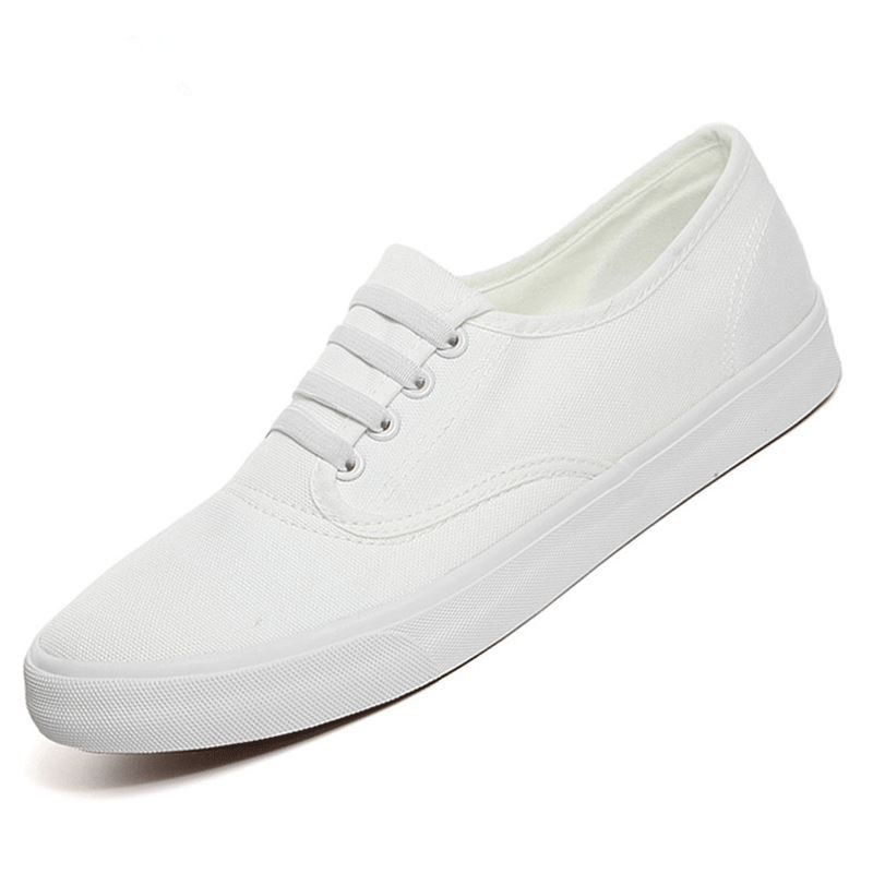 target white canvas shoes