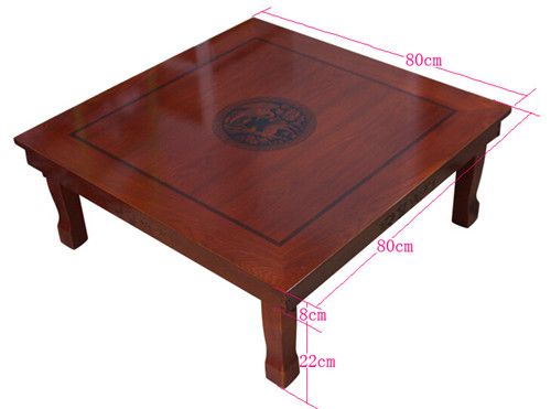 2020 Korean Floor Table Folding Legs Square 80 80cm Luxury Asian