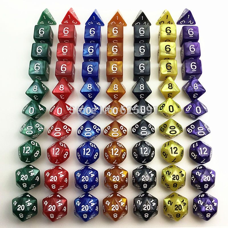 Großhandel Set Mit Würfelbeutel D4 D6 D8 D10 D D12 D20 Dnd Rpg Würfel Set Mit Pearlized Effekt Multi Color Brettspiel Von Tg Wholesale 5 99 Auf De Dhgate Com Dhgate