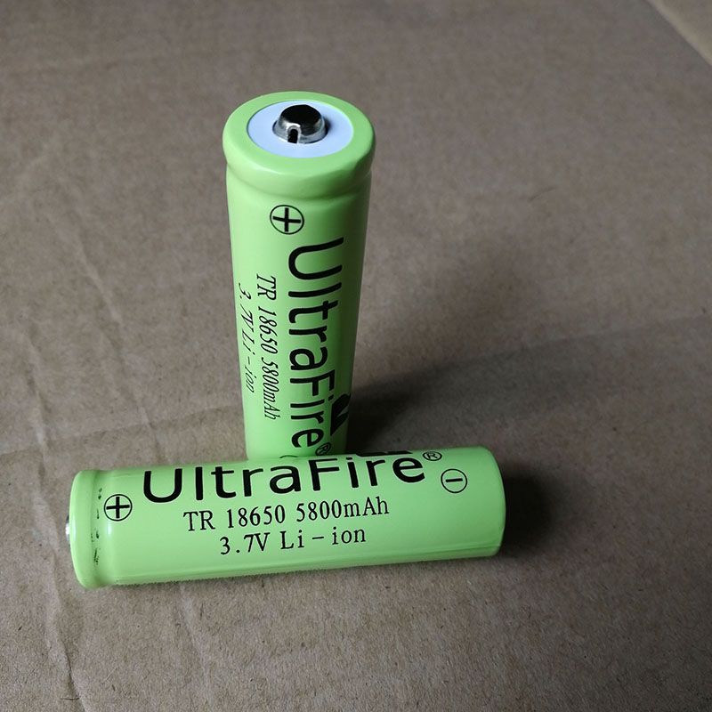 Ultrafire 18650 Li Ion Battery 3.7V 5800mAh Rechargeable For LED Torch ...