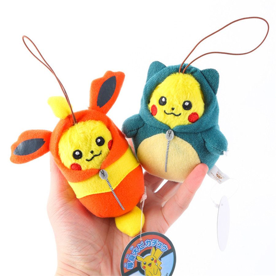 pikachu in snorlax costume plush