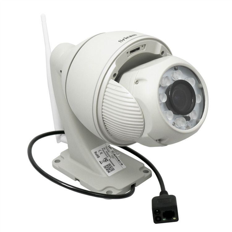 Sricam SP008 PTZ 5X Optical Zoom Auto Focus Wireless WiFi Dome Security