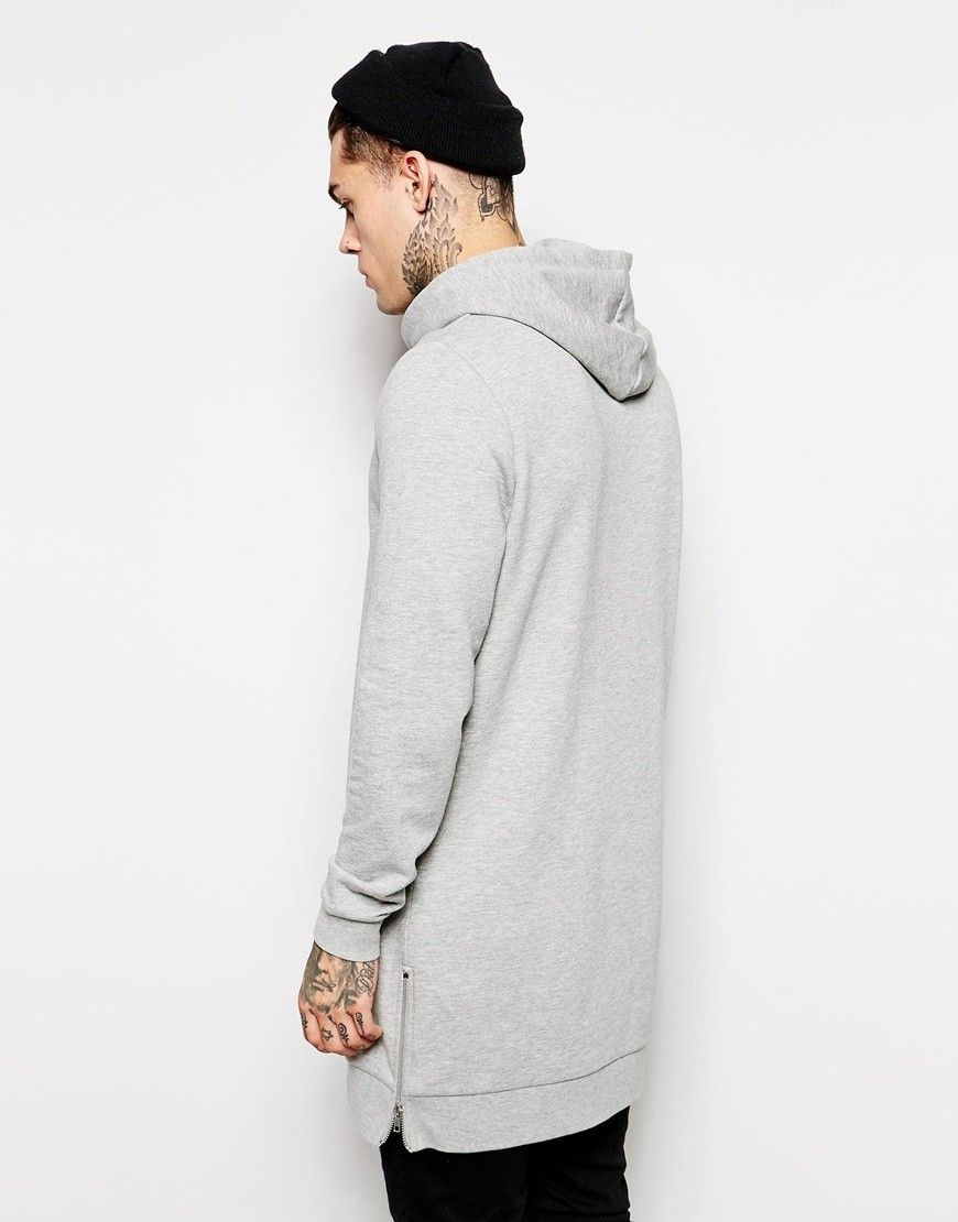 Compra Sudadera Con Capucha Para Hombre Sudaderas Con Capucha Cremallera  Lateral Para Dobladillo Diseño Sudadera Larga Hombre Palangre Barato |  Entrega Rápida Y Calidad | Es.Dhgate