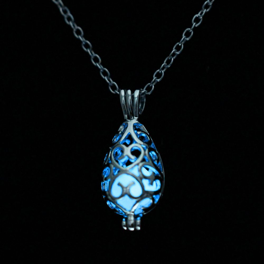 2019 Fluorite Glow Pendant Necklace Hollow Out In The Dark Luminous Water Drop Costume Jewellery Chunky Necklaces Nl022 From - Glowing Necklace Pendant 2019 Fluorite Glow Pendant Necklace Hollow Out In The Dark Luminous Water Drop Costume Jewellery Chunky Necklaces Nl022 From - Glowing Necklace Pendant