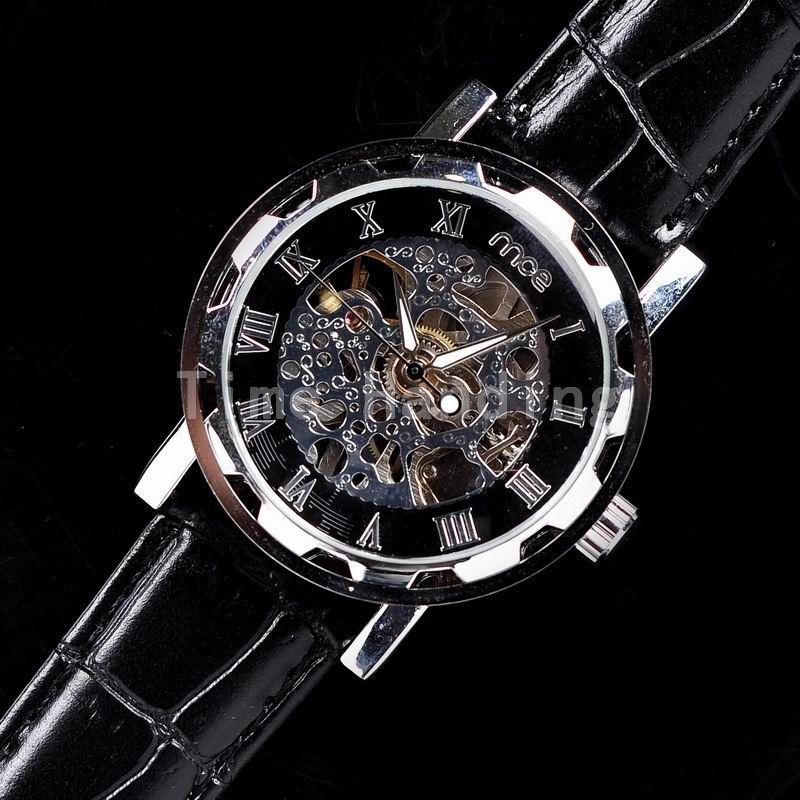 Grosshandel Luxus Silber Uhren Herren Mechanisch Casual Armbanduhr Skelett Uhren Von Timehanding 12 1 Auf De Dhgate Com Dhgate