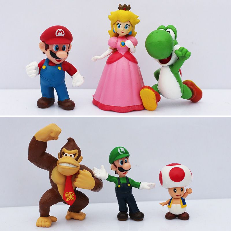 6cm mario figures