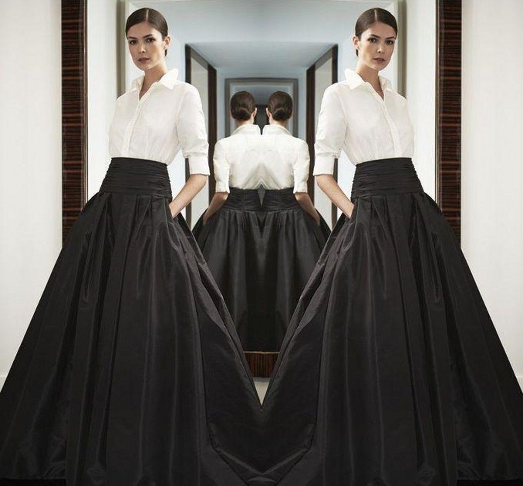 2019 High Waist Black Long Satin Skirts Wide Waistband Floor Length Bust Skirts Custom Made High Quality Maxi Skirt Spring Summer Party Dress From