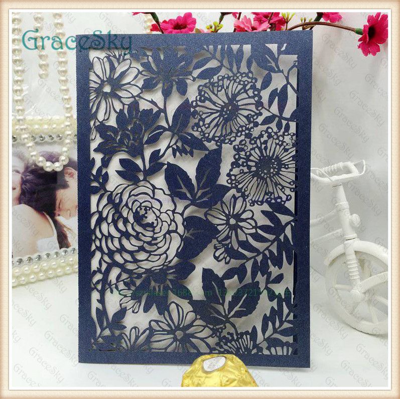2019 laser cut paper flowers leaf pattern hollow out wedding business party invitation card with inner paper blank sheet from sophia_gracesky 38 2 how to cut paper flower