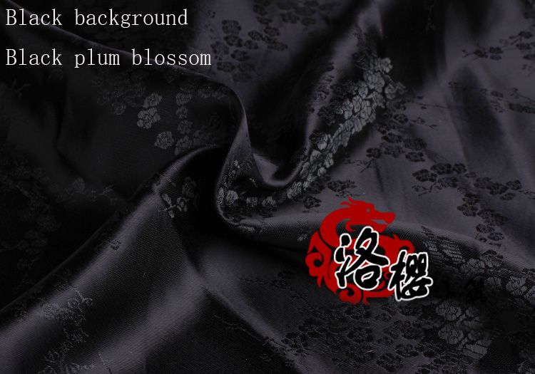 Black background black plum blossom