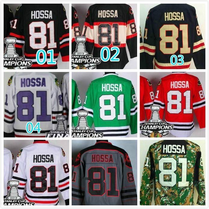 Chicago Blackhawks #81 Marian Hossa Green Jersey on sale,for  Cheap,wholesale from China
