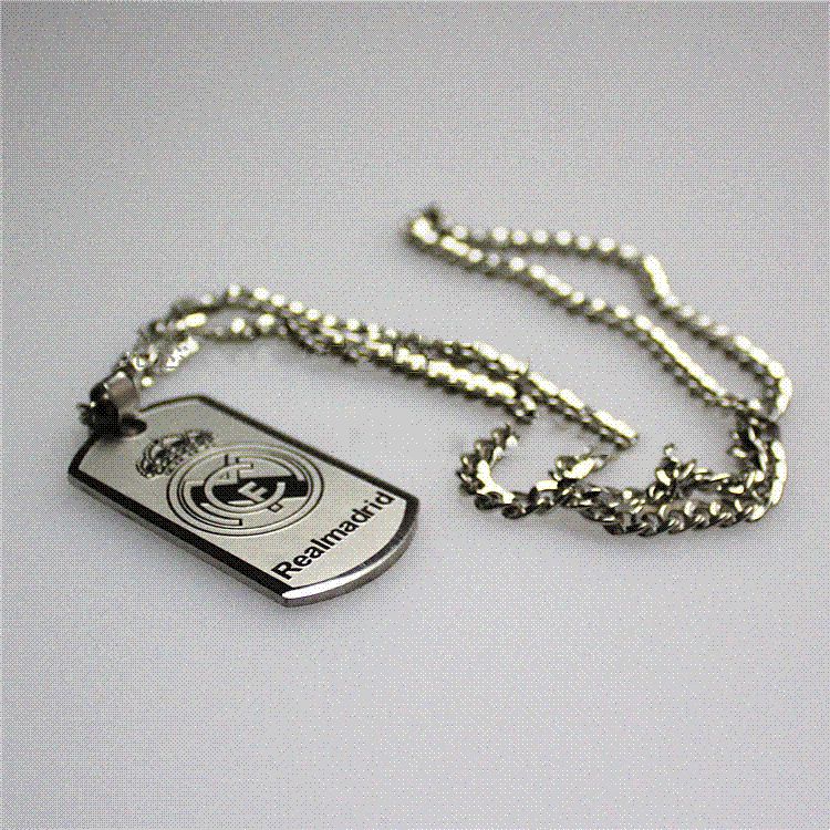 Hot! Fans Supplies Soccer Real Madrid Necklace Pendants Sport Metal Badge Real Madrid Hanging Ornament Accessories From Weiwei6, $8.77 | DHgate.Com