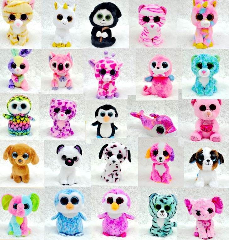 the beanie boos collection names and birthdays