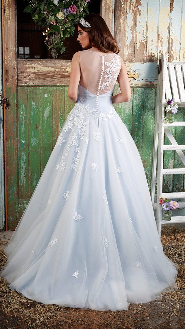 ice blue ball gown