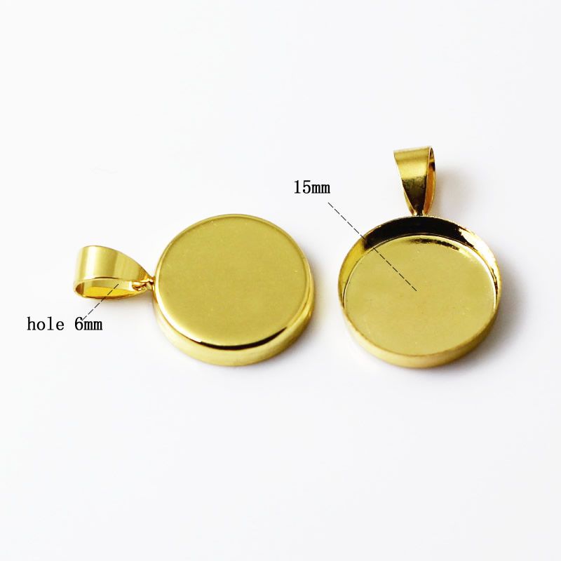 15mm gold plated