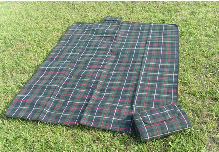 Color Plaid Outdoor Picnic Blanket Waterproof Portable Children