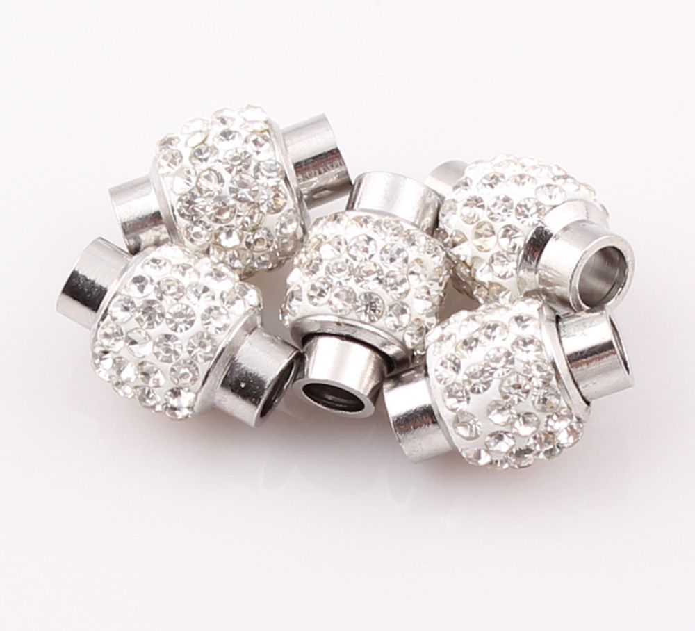 2020 4mm DIY Rhinestone Shamballa Clasp Crystal Disco Ball