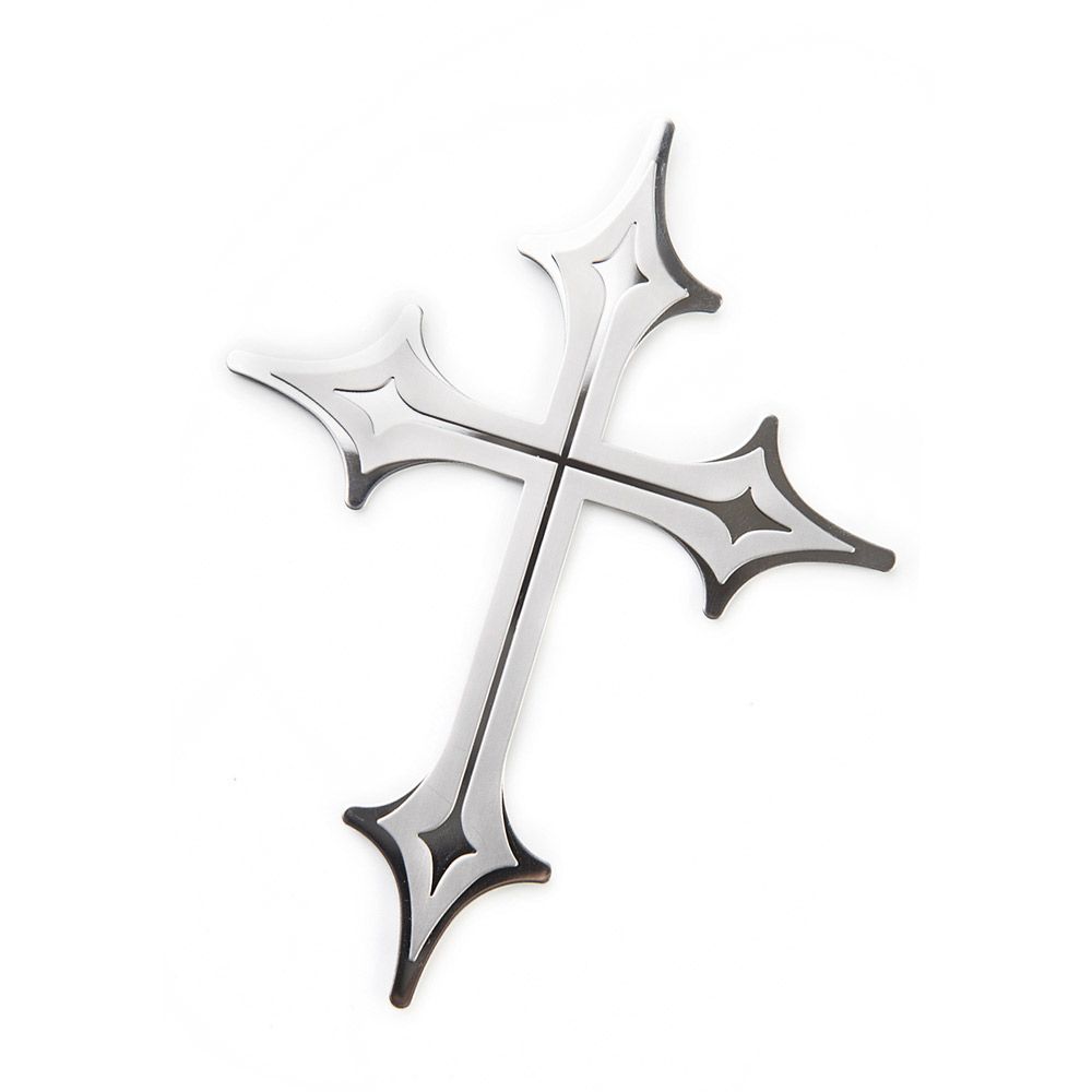 New Cool Auto 3D Sticker Car Emblems Auto Emblem Badge Cross Logo