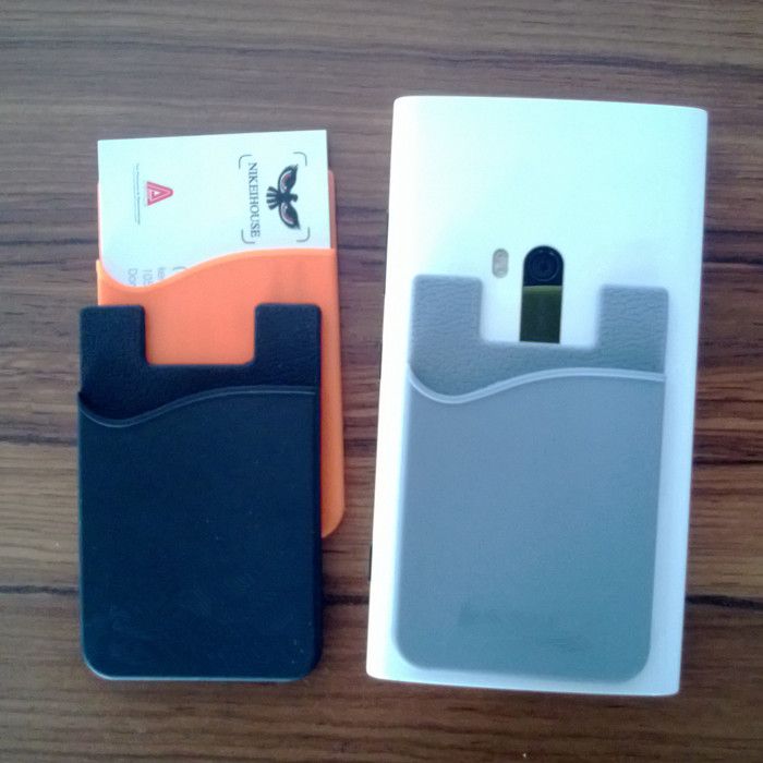 Wholesale Silicone Smart Wallet Back Card Holder 3M Self Adhesive