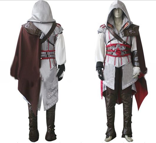 trolebús Componer Integrar Assassin's Creed II Ezio Auditore da Firenze Traje Cosplay Cos para el  partido de Halloween de los hombres Cosplay drop shipping