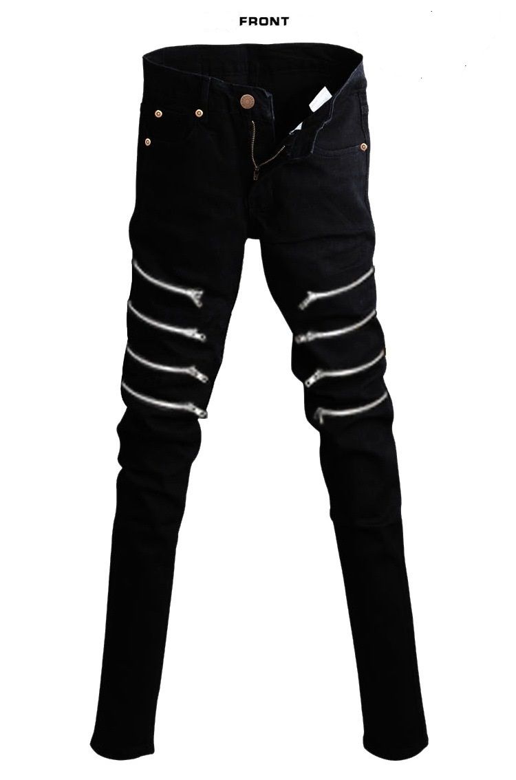 designer black skinny jeans
