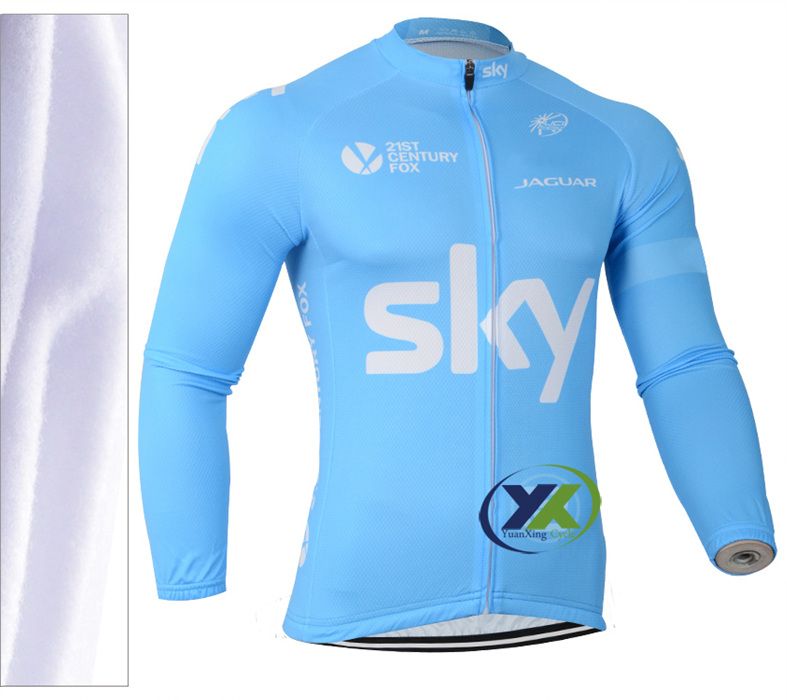 team sky long sleeve thermal jersey