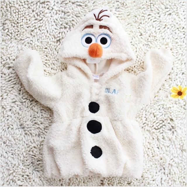 Buy Dropship Products Of 14 Winter New Lovely Frozen Olaf Baby Children Girls Boys Outerwear Coat Hooded Lamb Long Sleeve Kids Snowsuit Outwear In Bulk From Cartoon Clothing Dhgate Com