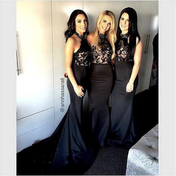 black maid of honour dresses