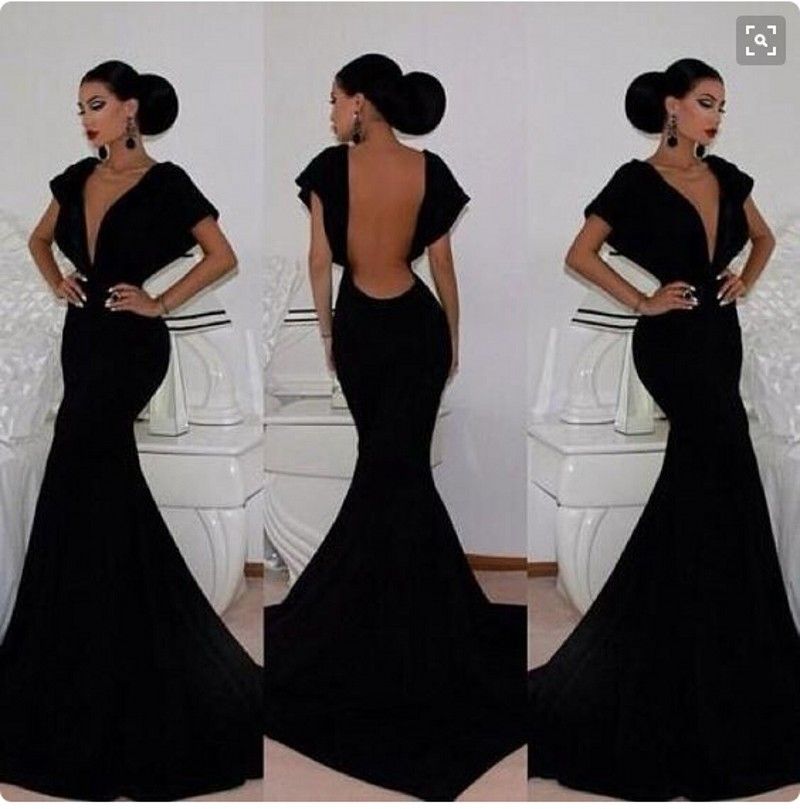 classy black gown