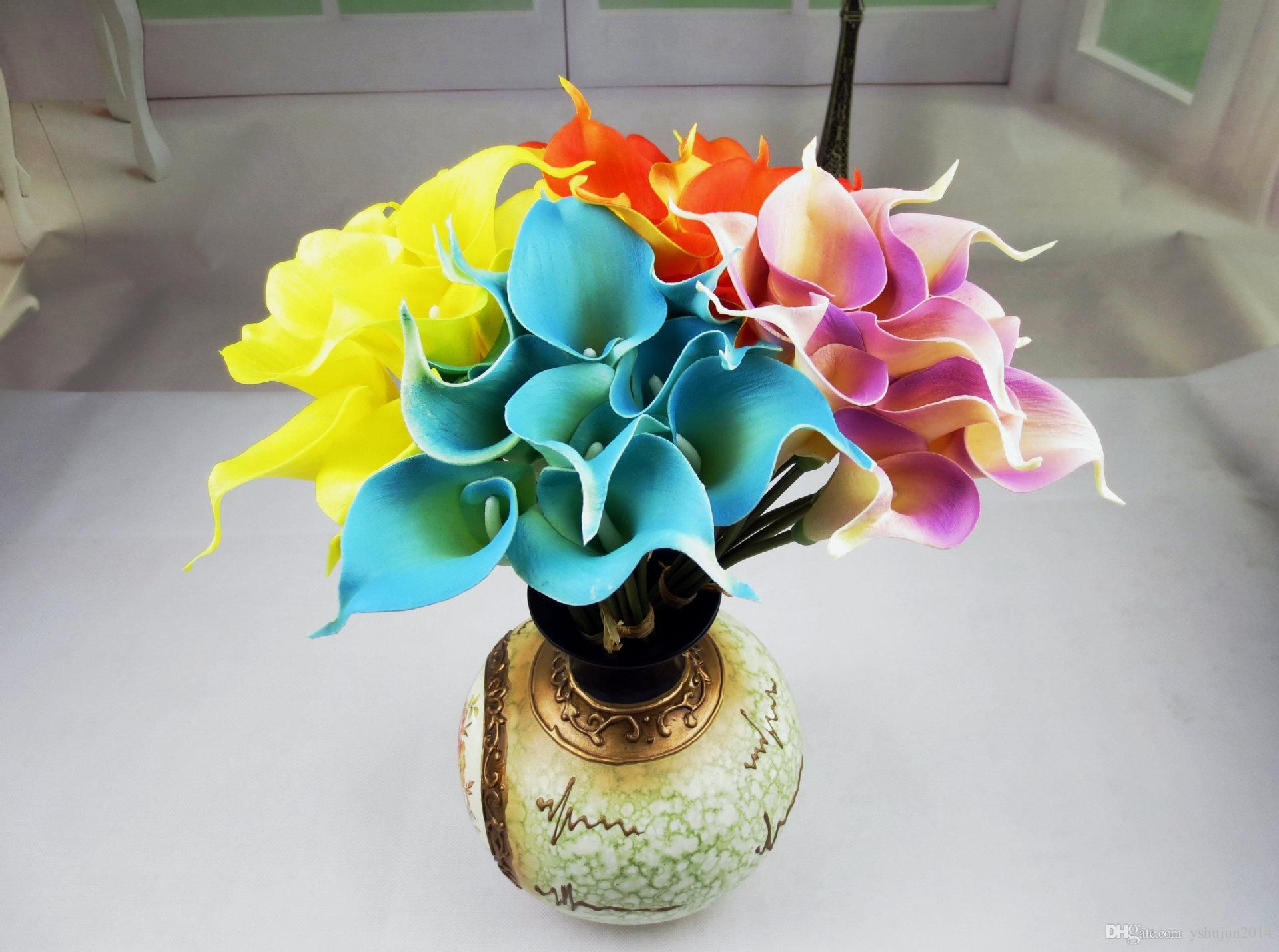 2019 Latex Callas 33cm Elegant Silicon Artificial Egyptian Calla