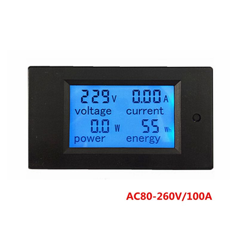 Acheter Numerique Voltmetre Ammetre Ac 220v 100a Amp Volt Metre Courant Lcd Lcd Blue De Tension De Tension Denergie De 71 97 Du Jasonhuang186 Fr Dhgate Com