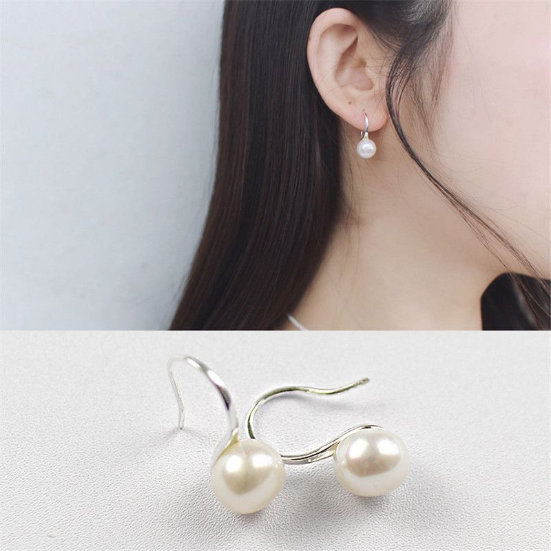 Pendientes De Gotas De Perlas De Agua Dulce 100% Naturales Pendientes De Gotas De Perlas De Agua Dulce 100% Naturales