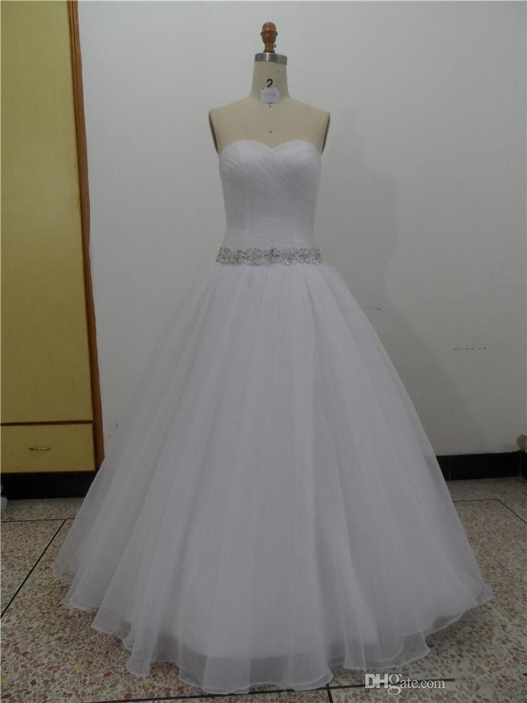 A95 2015 Real Image Cheap Sweetheart Bridal Gown Under 100 Simple