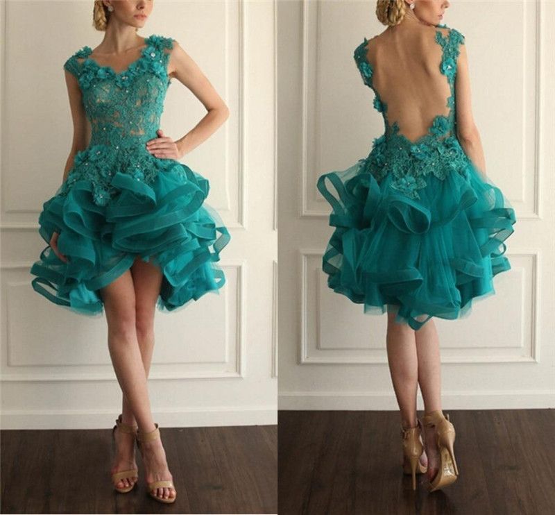 peacock green gown