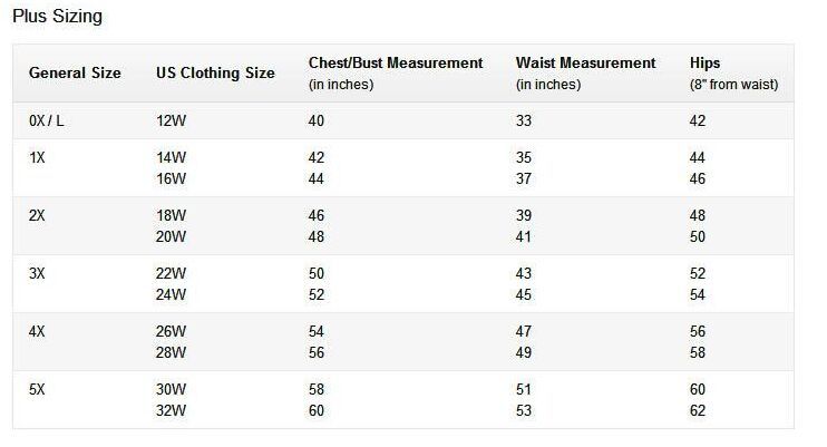 Size Chart For Women S Bathing Suits