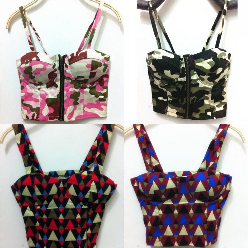 floral bralette crop top