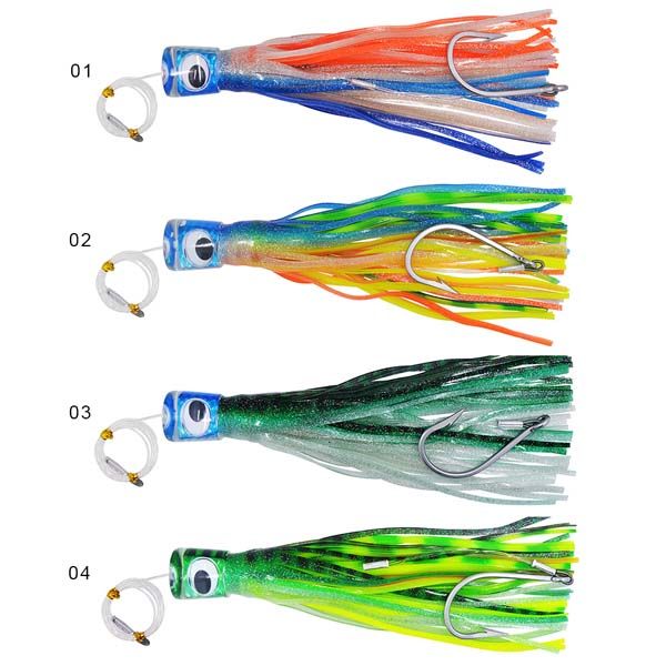 15 NEW Soft Trolling Big Game Lure Bait Skirt 7/"