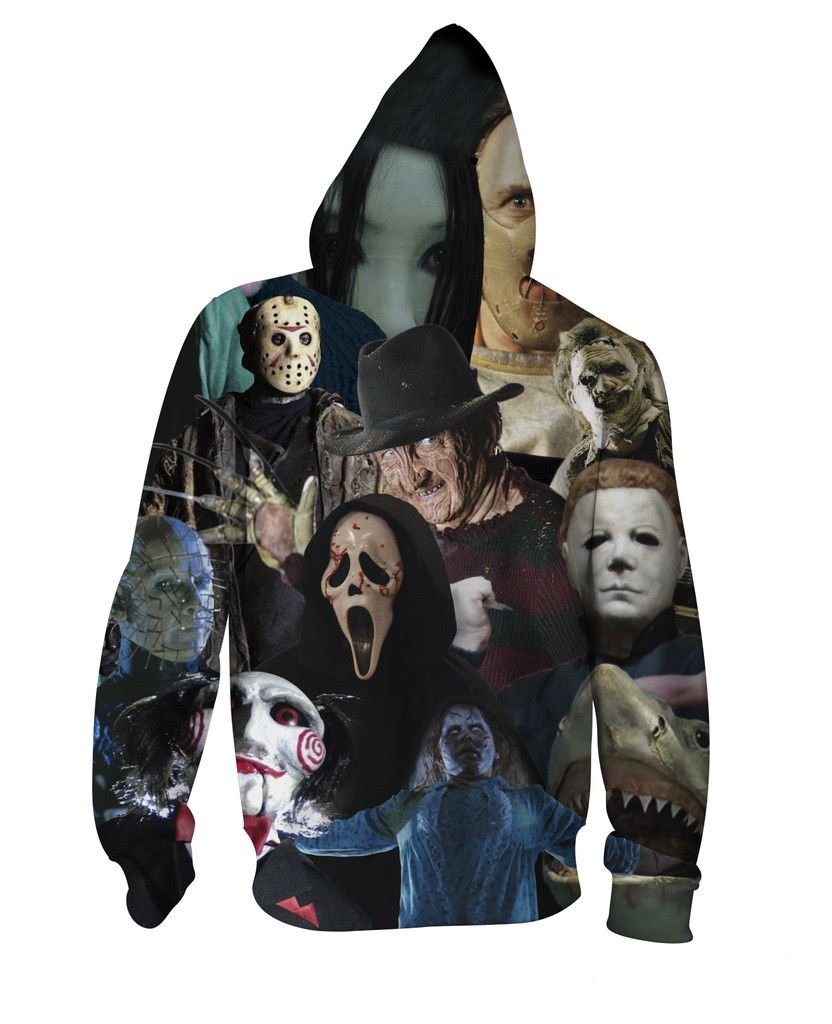 horror movie killer hoodie