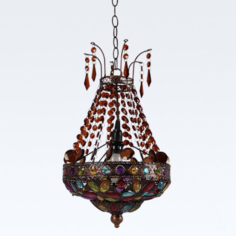 Bohemia Beads Balcony Pendant Lamp Classic Vintage Dining Room