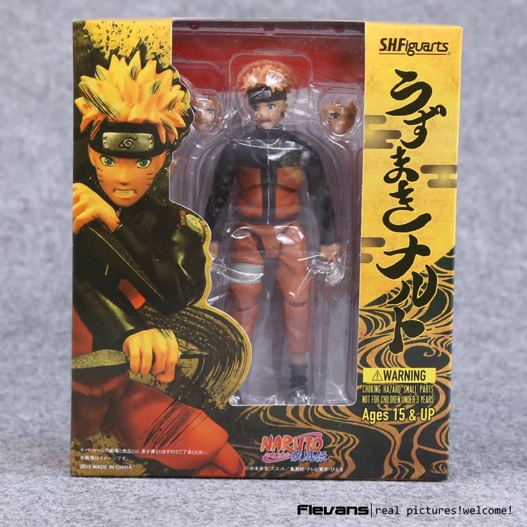 Genuine 14cm Naruto movable Uchiha Sasuke Uzumaki Naruto action figure toy