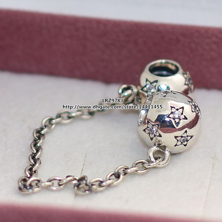 European 925 Silver CZ Charm Beads Pendant Fit Bracelet Necklace Chain R14
