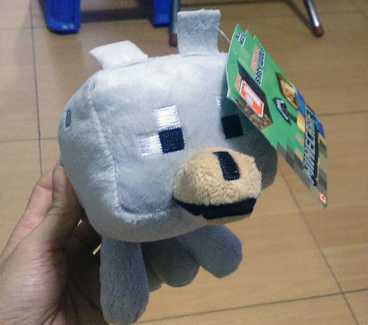 baby wolf minecraft plush
