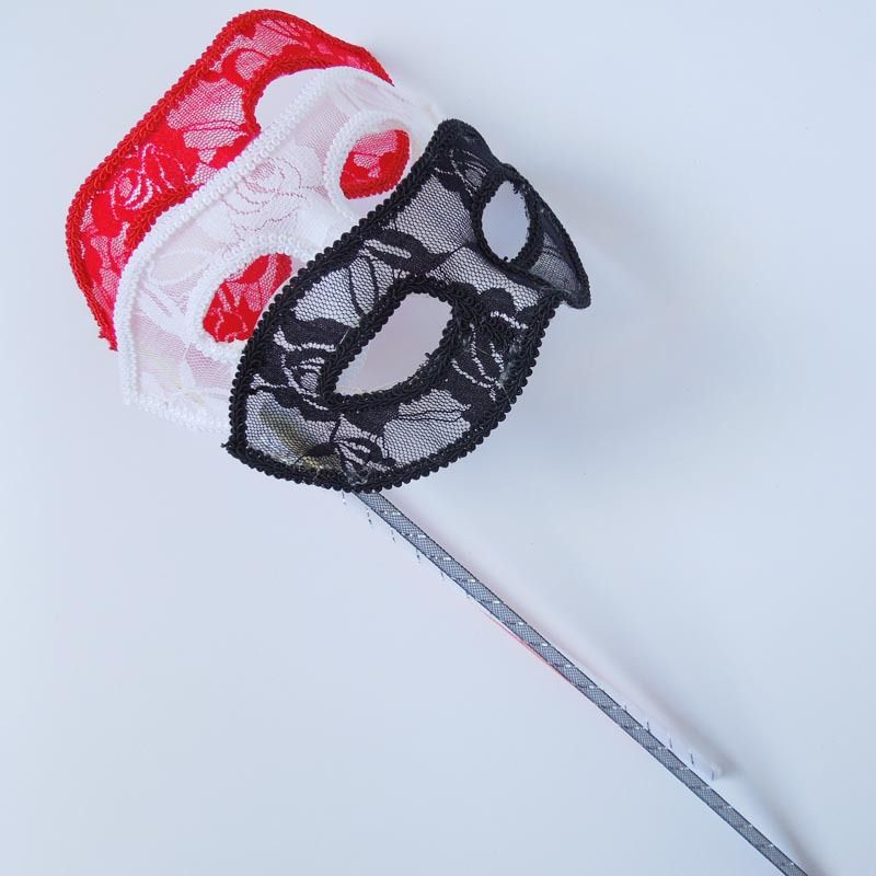 Masquerade Ball Stick Masks For Mardi Gras Lace Mask For Women Party Supplier Hollaween Christmas Decoration White Black Red Masks Toys For Toys Christmas Christmas Decoration From Flyingfish7782 1 39 Dhgate Com