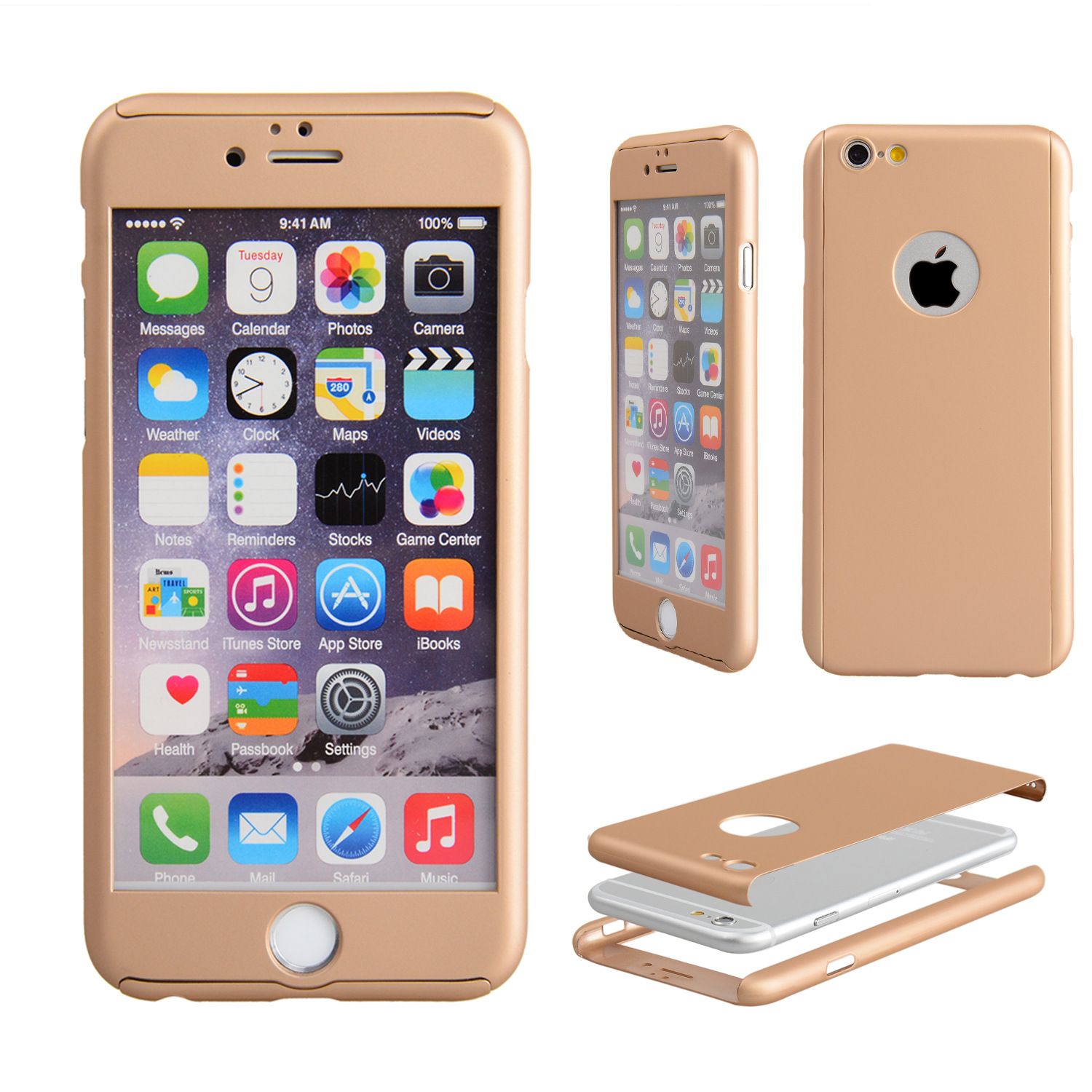 Melhor Qualidade De Venda Por Atacado BRAND 6 S Luxo Ultra Fino Híbrido De  360 \u200b\u200bgraus De Proteção De Corpo Inteiro Capa Case Para Iphone 6 Plus  Iphone6s Com Pacote De Varejo